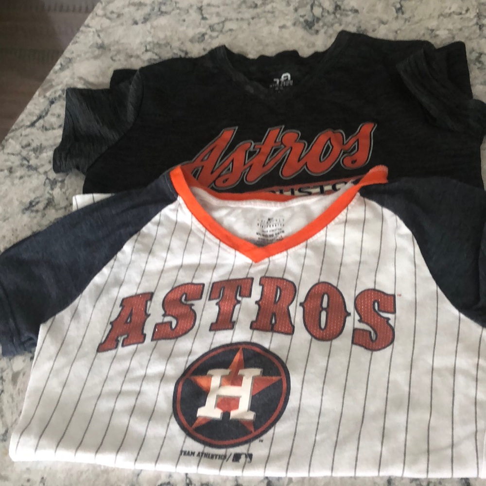 Girls Astros Shirts- lot of 2